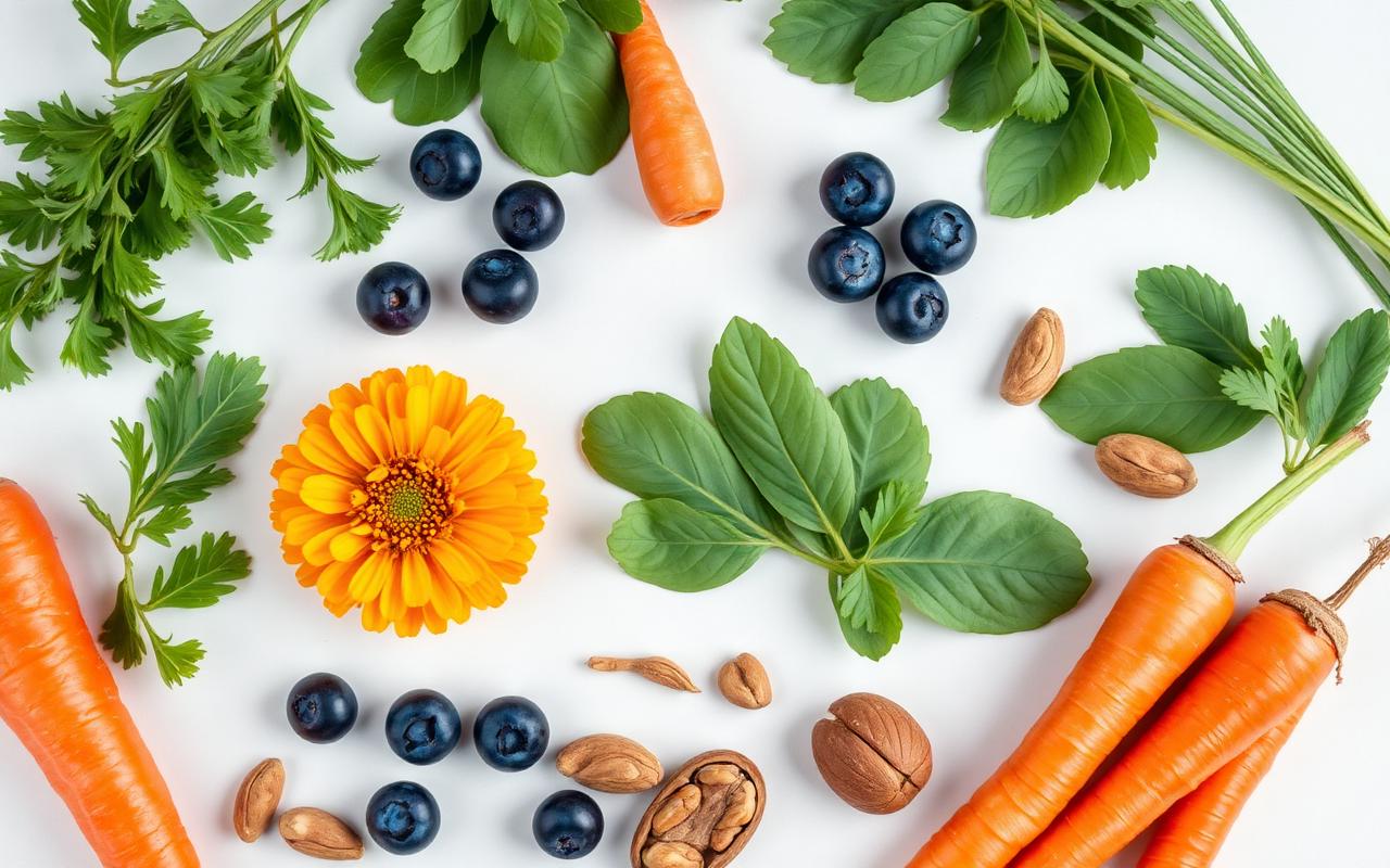 Natural ingredients inside Visivira including bilberry, lutein and zinc sources